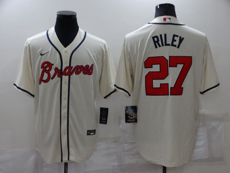 Men Atlanta Braves #27 Riley Cream Game Nike 2022 MLB Jersey->atlanta braves->MLB Jersey